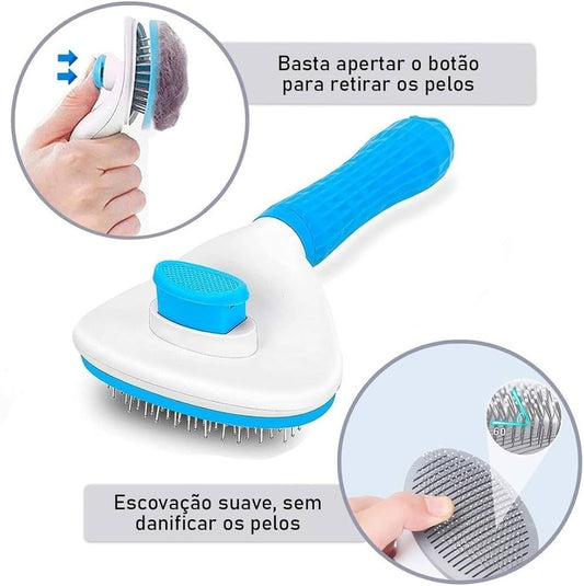 Cepillo Perros Gatos Acero Inoxidable Az